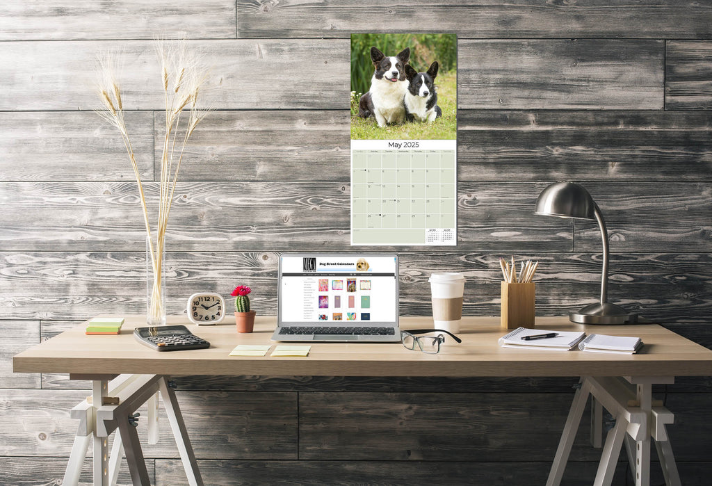 Corgi Wall Calendar 2025