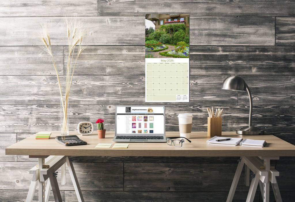 Cottage Gardens Wall Calendar 2026