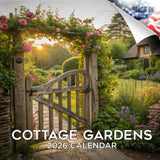 Cottage Gardens Wall Calendar 2026
