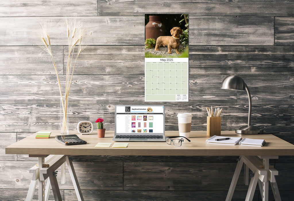 Dachshund (Wirehaired) Wall Calendar 2025