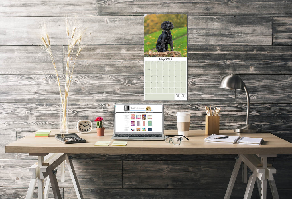 English Cocker Spaniel Wall Calendar 2025
