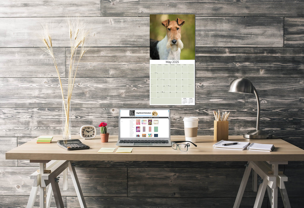 Fox Terrier (Wirehaired) Wall Calendar 2025