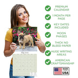 French Bulldog Wall Calendar 2025
