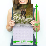 French Bulldog Wall Calendar 2025
