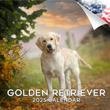 Golden Retriever Wall Calendar 2025