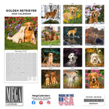 Golden Retriever Wall Calendar 2025