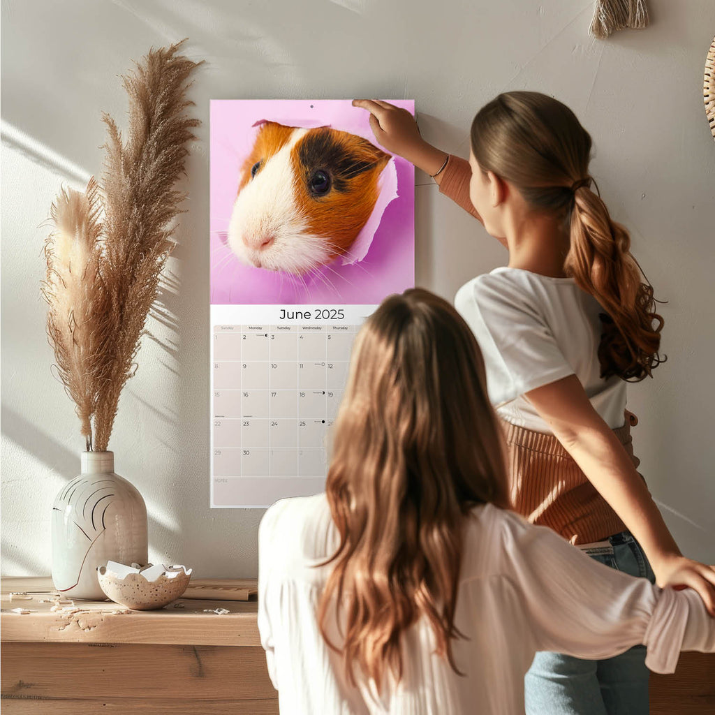 Guinea Pigs Wall Calendar 2025