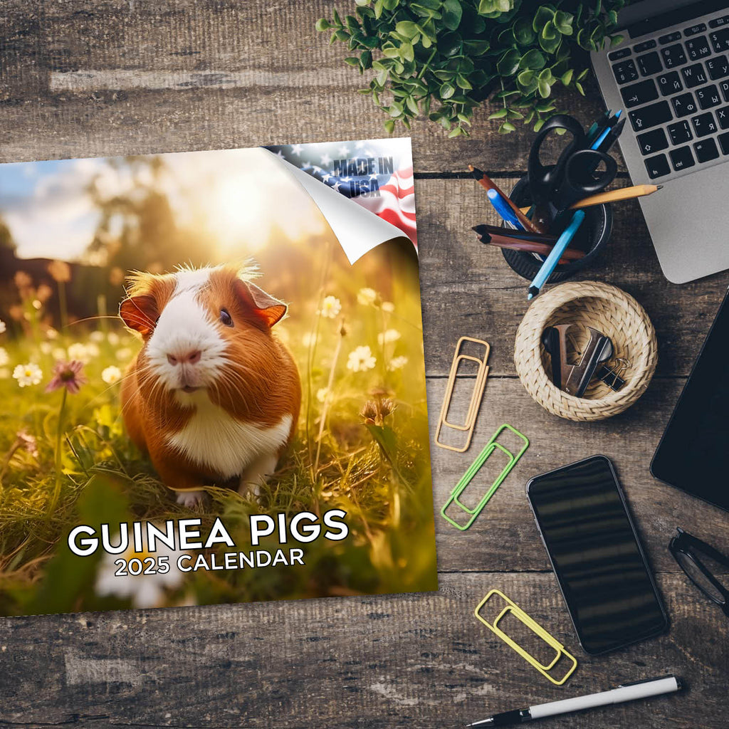 Guinea Pigs Wall Calendar 2025