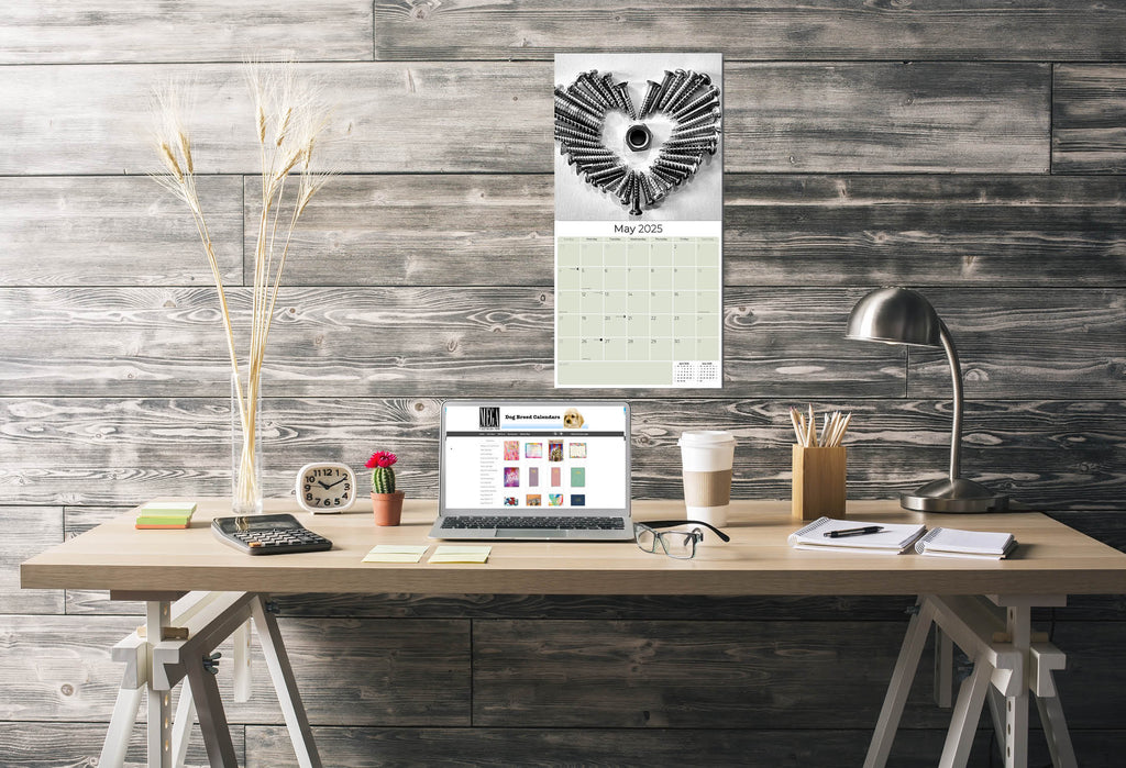 Hearts Wall Calendar 2025