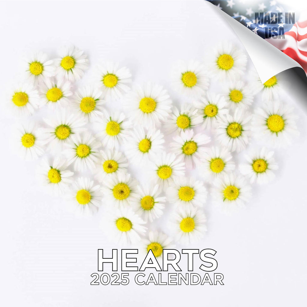 Hearts Wall Calendar 2025