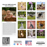 Italian Greyhound Wall Calendar 2025