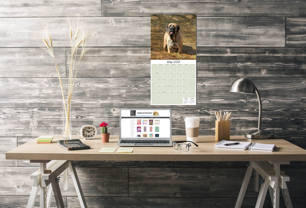 Mastiff Wall Calendar 2025