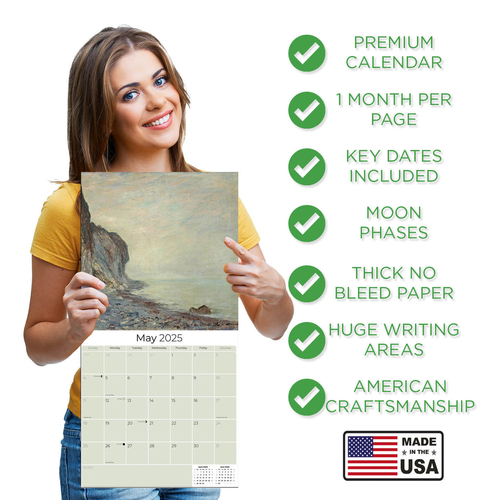 Claude Monet Wall Calendar 2025