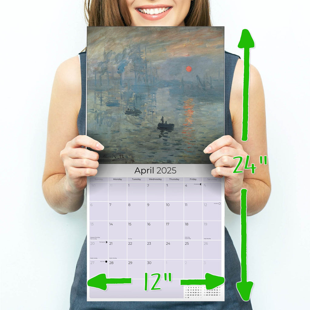 Claude Monet Wall Calendar 2025