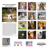 Shetland Sheepdog Wall Calendar 2025
