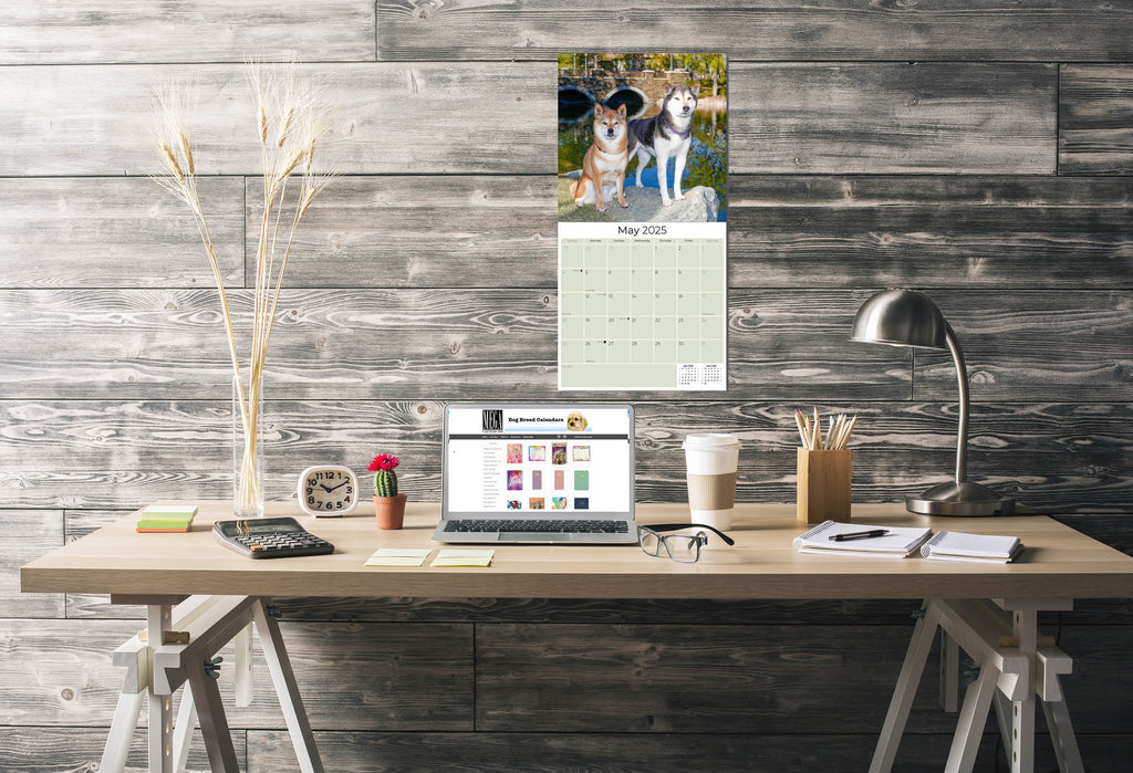 Shiba Inu Wall Calendar 2025