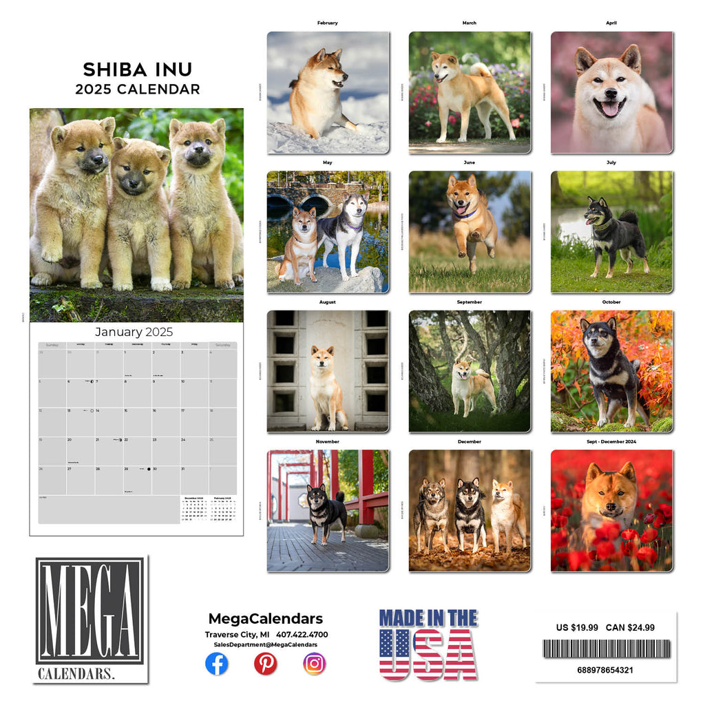 2025 Shiba Inu Calendar