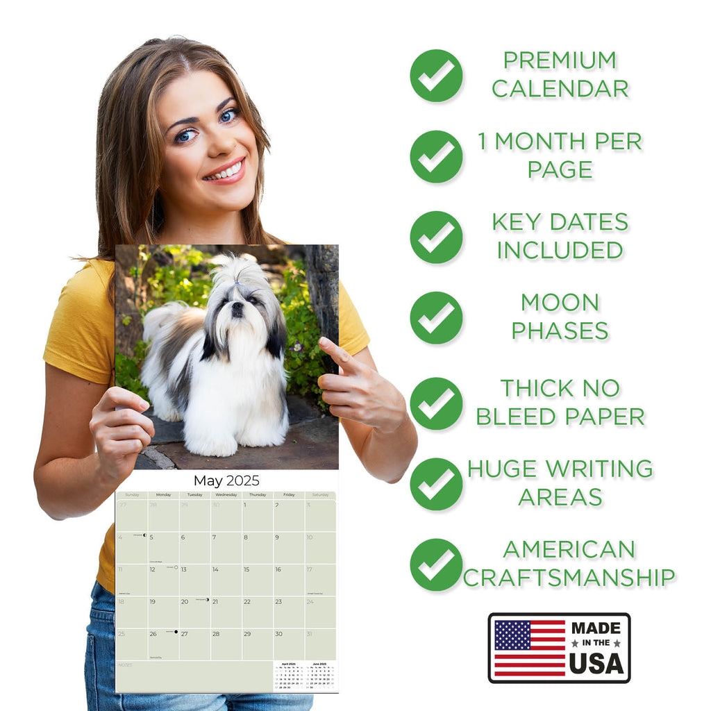 Shih Tzu Wall Calendar 2025