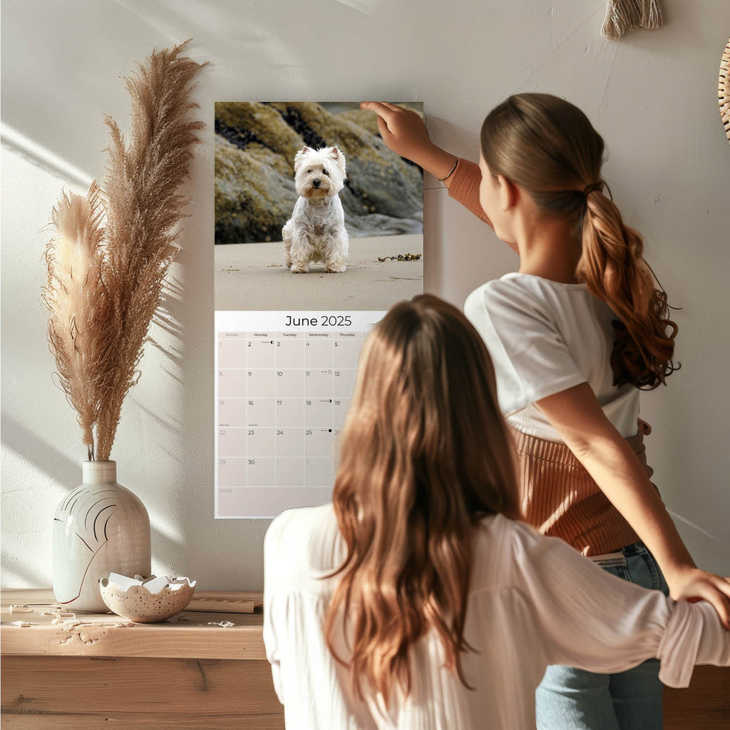 West Highland Terrier Wall Calendar 2025