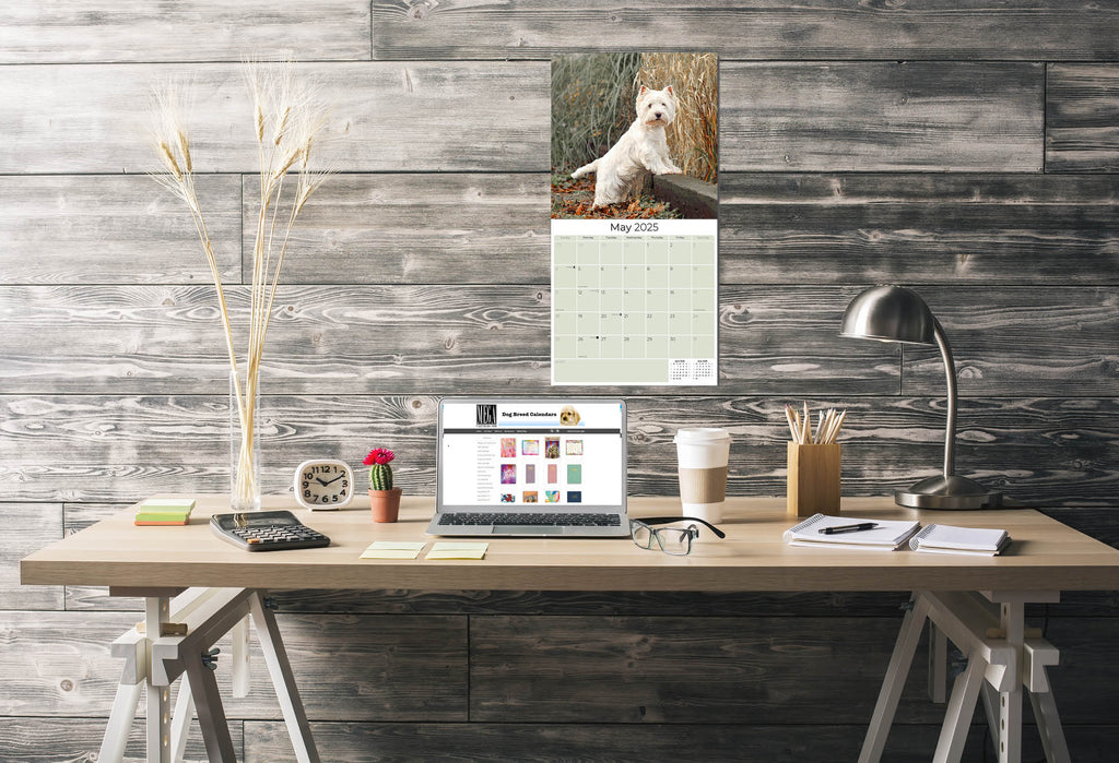West Highland Terrier Wall Calendar 2025