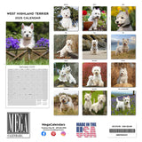 West Highland Terrier Wall Calendar 2025