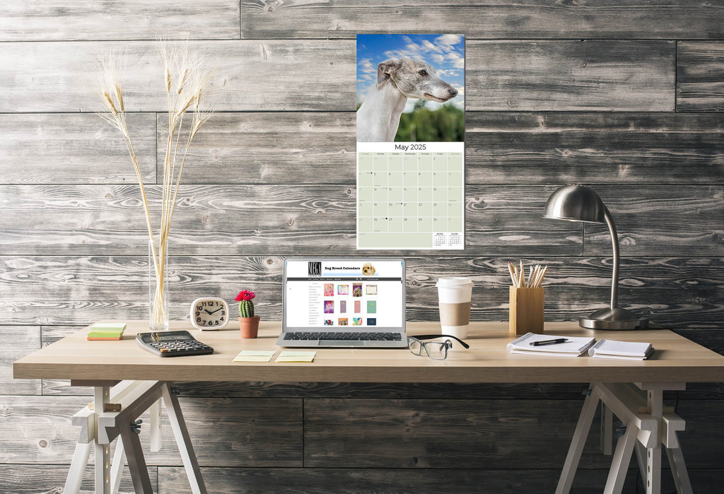 Whippet Wall Calendar 2025