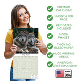 Wolves Wall Calendar 2025