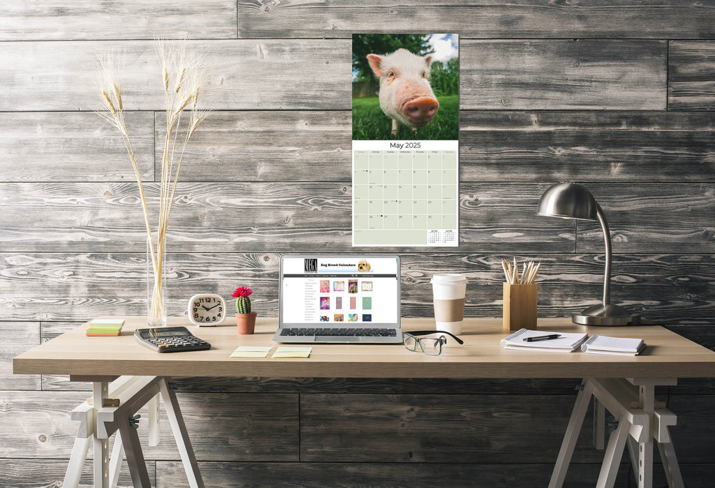 Pigs Wall Calendar 2025