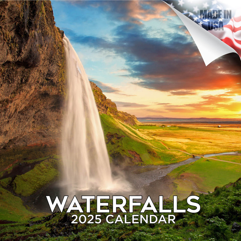 Waterfalls Wall Calendar 2025