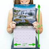 Waterfalls Wall Calendar 2025