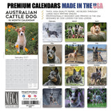 Australian Cattle Dog Wall Calendar 2027 - 12" x 12" 16-Month Intelligent and Resilient Dog Calendar