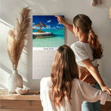 Tropical Beaches Wall Calendar 2025