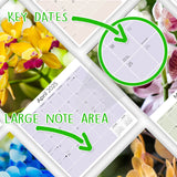 Orchids Wall Calendar 2025