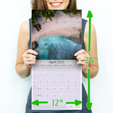 Tropical Beaches Wall Calendar 2025