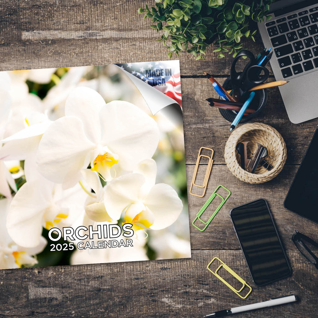 Orchids Wall Calendar 2025
