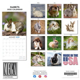 Rabbits Wall Calendar 2025