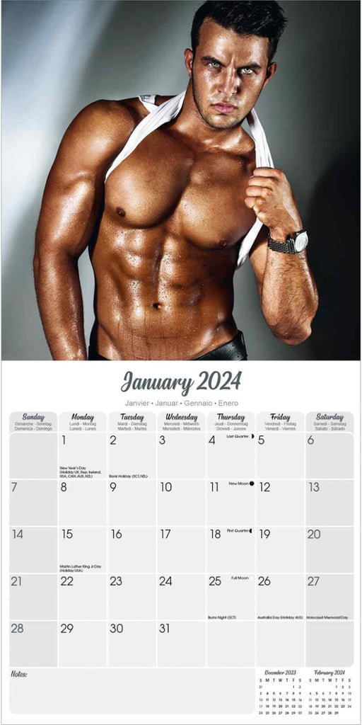 Guys Wall Calendar 2024