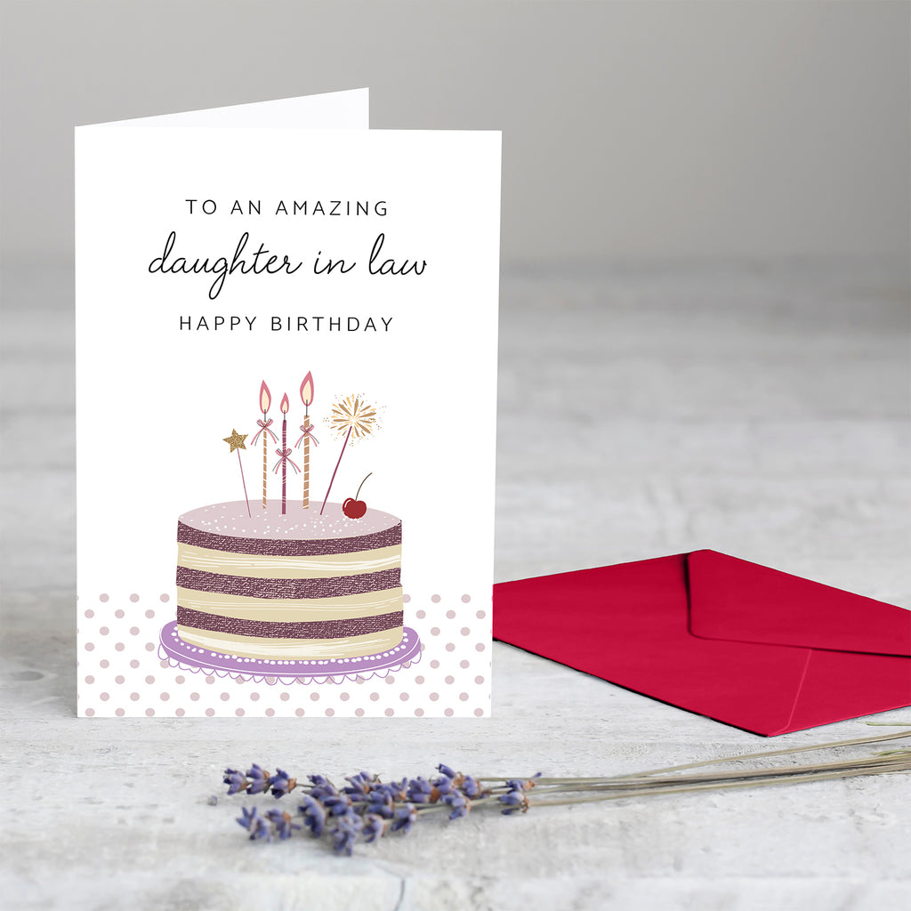 Happy Birthday Daughter in law Greeting Card
