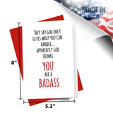 God Thinks You Are a Badass Greeting Card
