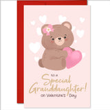 Valentine - Special Granddaughter Greeting Card