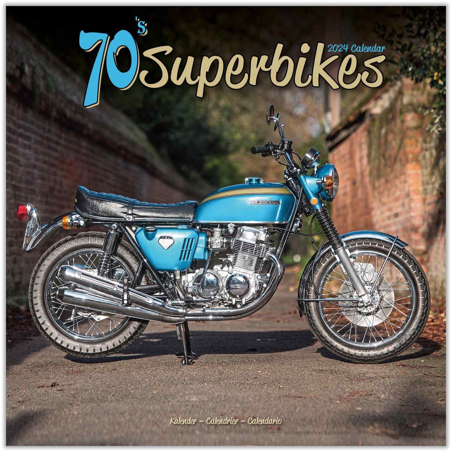 70'S Superbikes Wall Calendar 2024