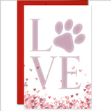 Valentine - LOVE Dog Theme Greeting Card