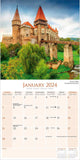 Castles Wall Calendar 2024