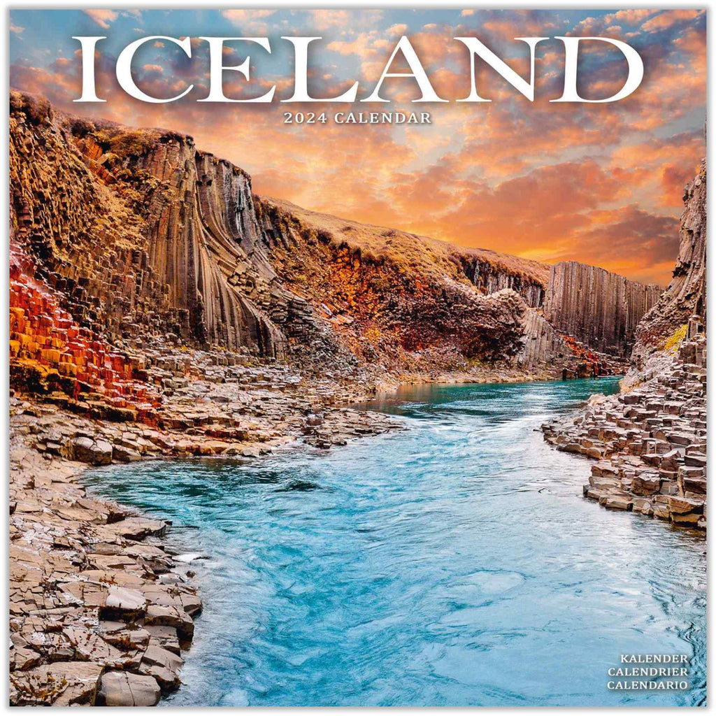 Iceland Wall Calendar 2024