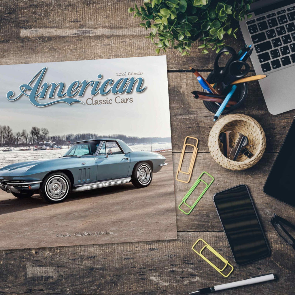American Classic Cars Wall Calendar 2024