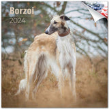 Borzoi Wall Calendar 2024